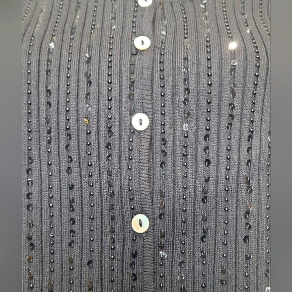 Hillard & Hanson Embellished Cardigan Sweater - Size L - Picture 5 of 6